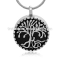 Fashion design stainless steel pendant for cremation ashes into jewellery uk urn necklace